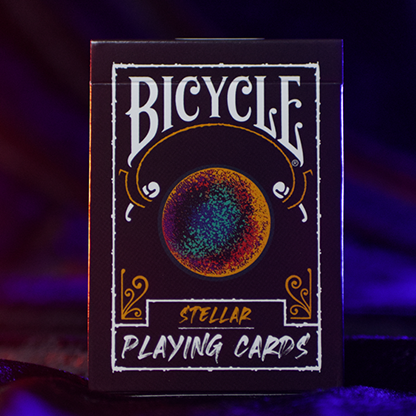 Bicycle Stellar Playing Cards black cosmic tuck box