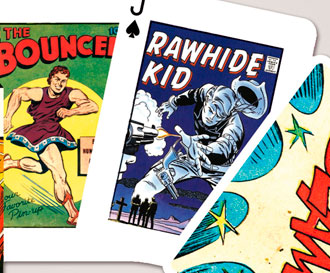 Piatnik Vintage Comic Art Playing Cards – sample card artwork