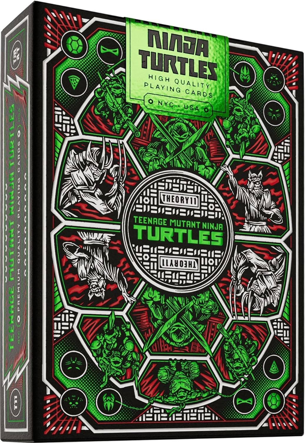 Playing card box with Teenage Mutant Ninja Turtles design