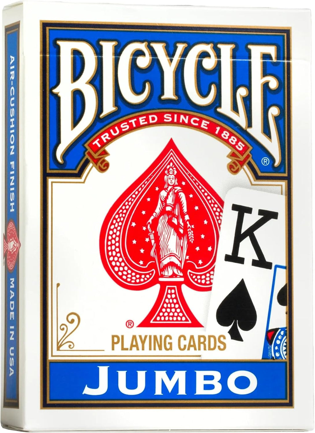 Red Rider Back Design Back Bicycle Jumbo Index Playing Cards | Single Red or Blue Rider Back Deck