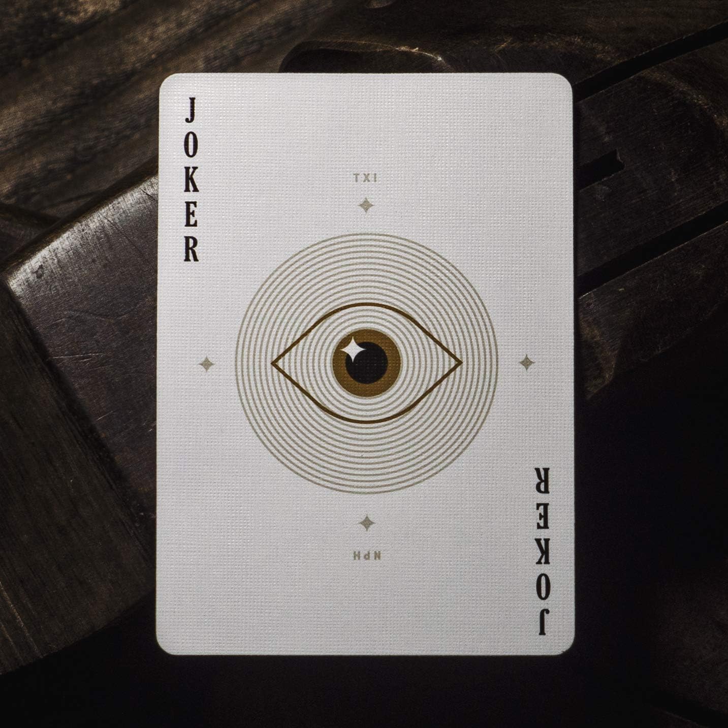 Theory11 Neil Patrick Harris custom Joker card with eye design