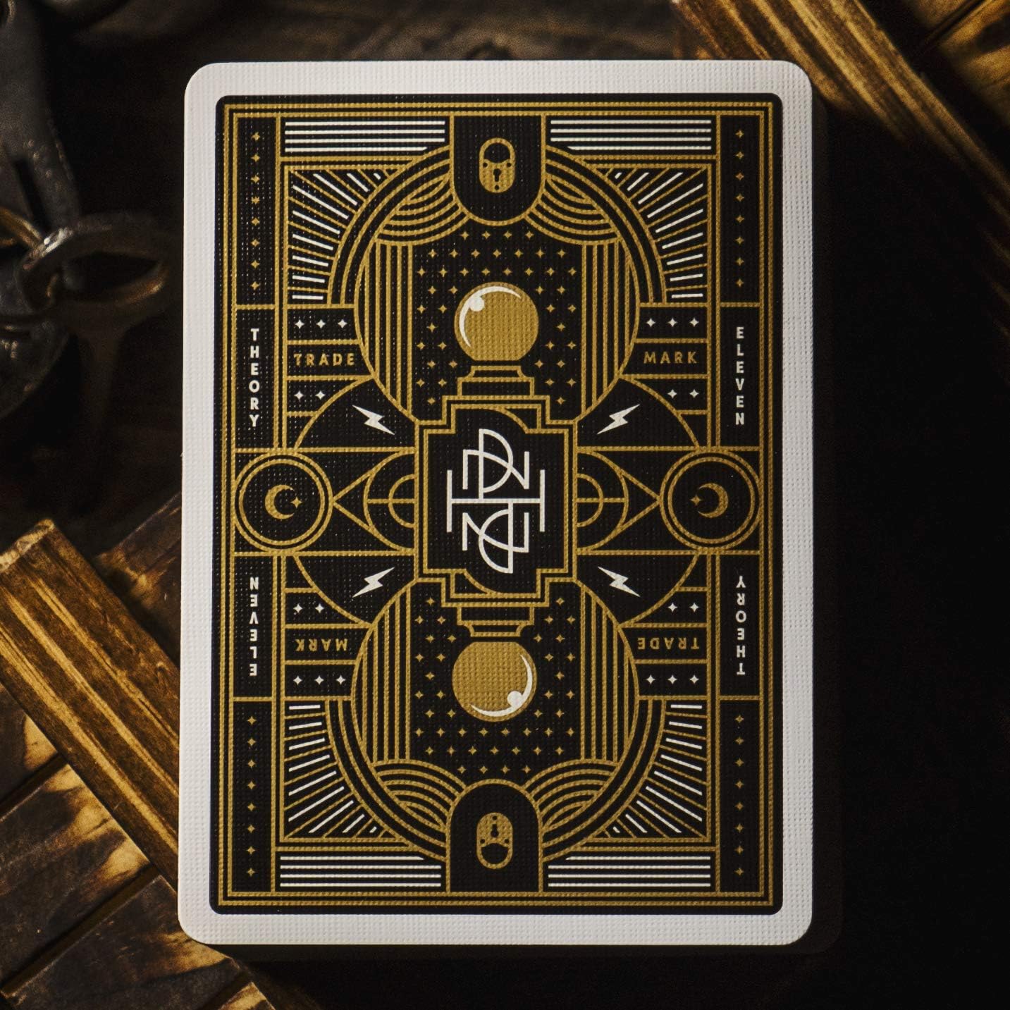 Theory11 Neil Patrick Harris custom black and gold playing-card back