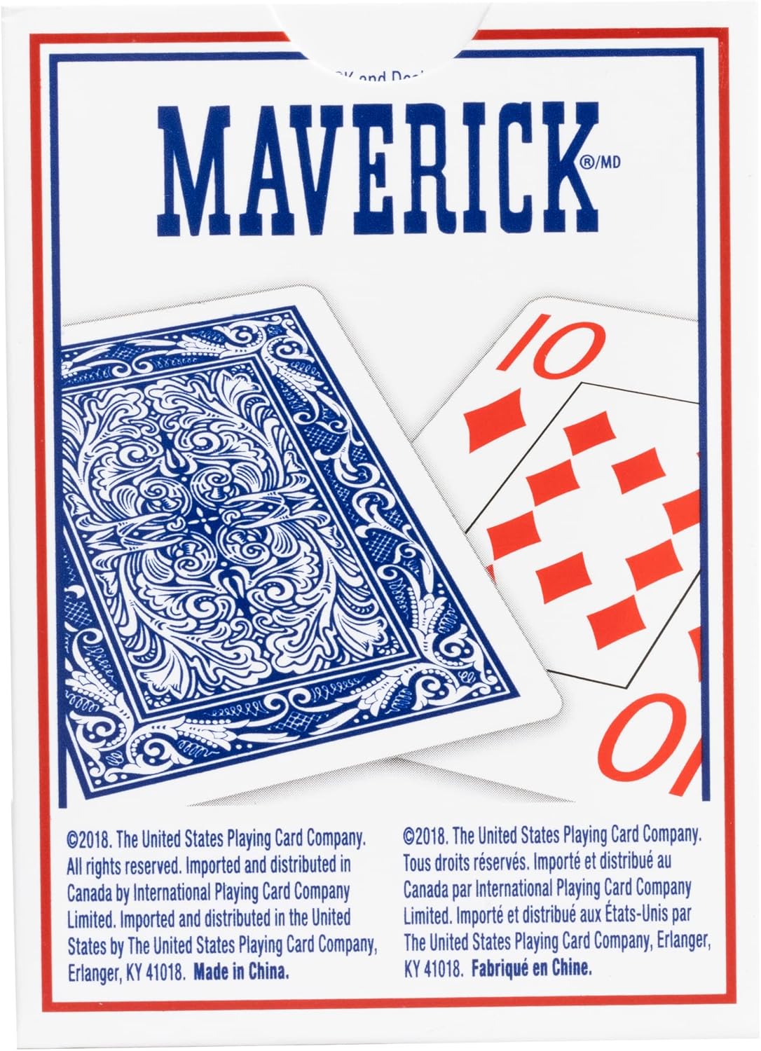 Maverick® Playing Cards – Collector’s Brick (12 Decks, Red & Blue) – Jumbo Index
