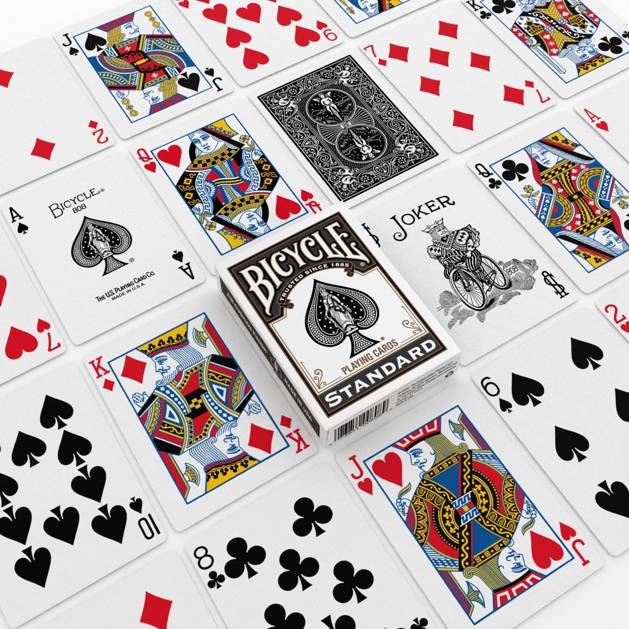BICYCLE RIDER BACK BLACK 12こ Bicycle Standard Index Playing Cards Brick | 12 Black Rider Back Decks