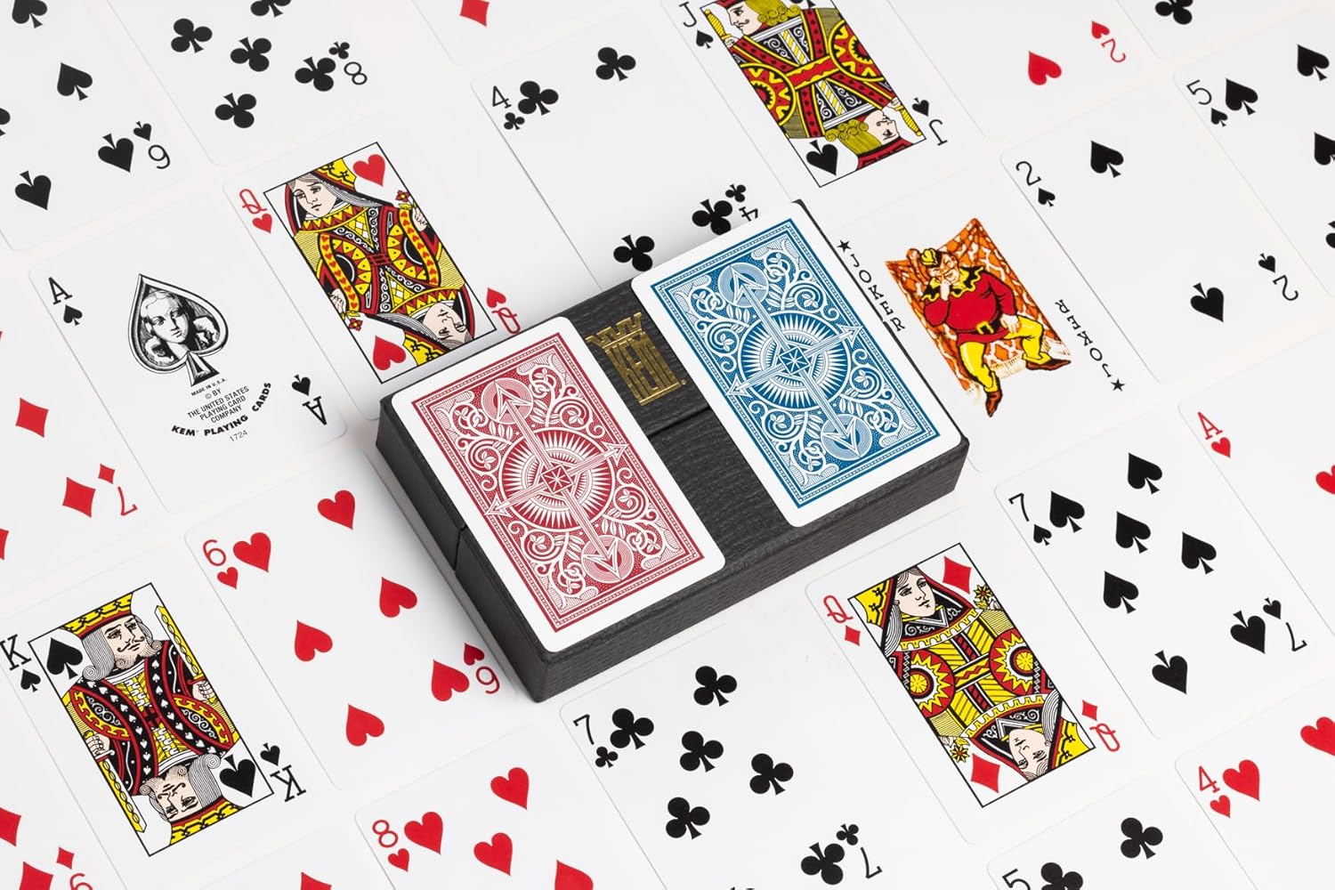 KEM Arrow Red Bridge Playing Cards – Traditional Index