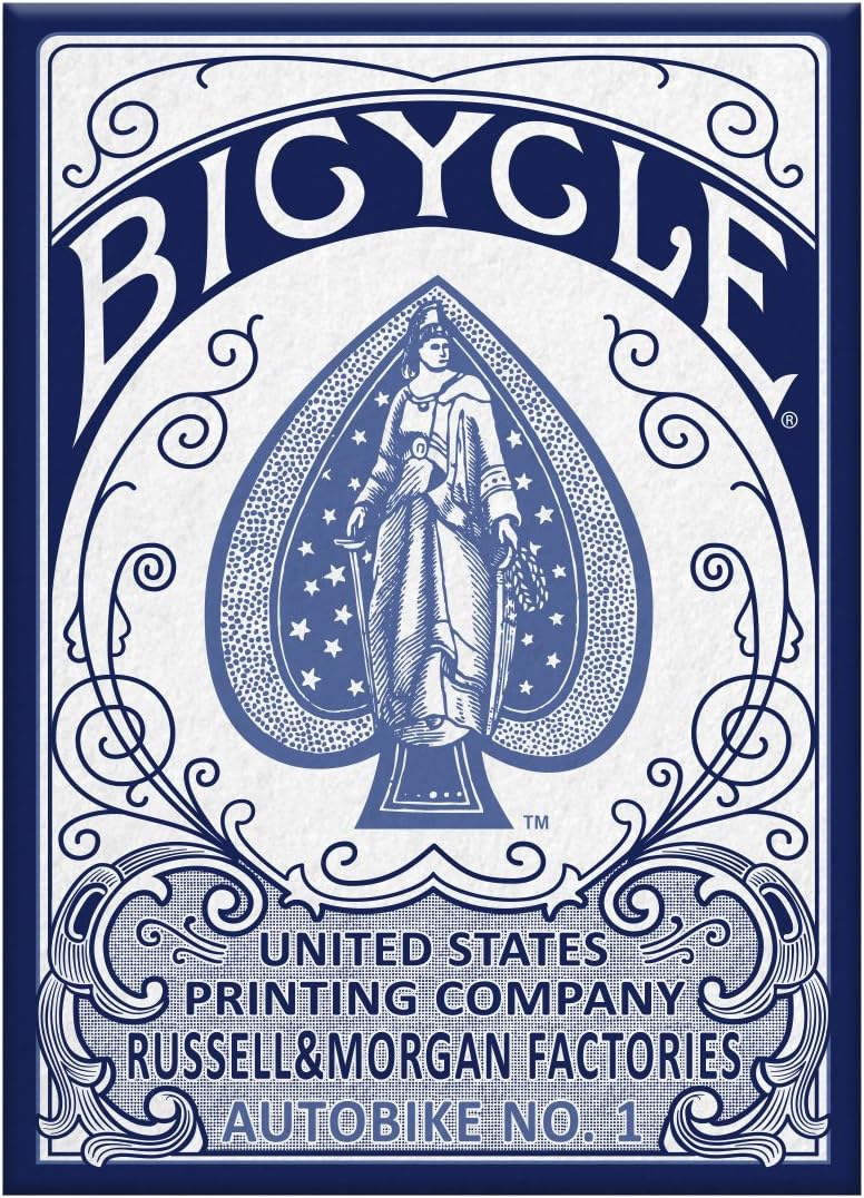 Bicycle AutoBike No. 1 Metallic Foil Playing Cards – Red & Blue Heritage Editions