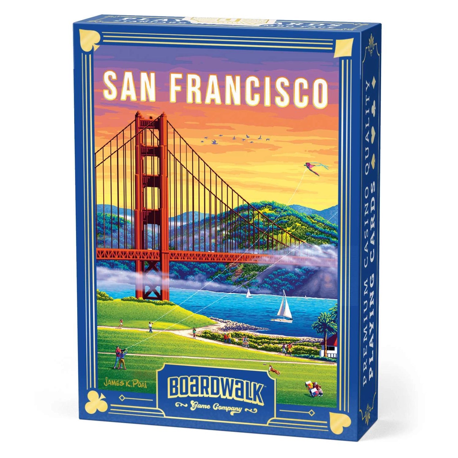 San Francisco Playing Cards by Boardwalk card back with Golden Gate Bridge artwork