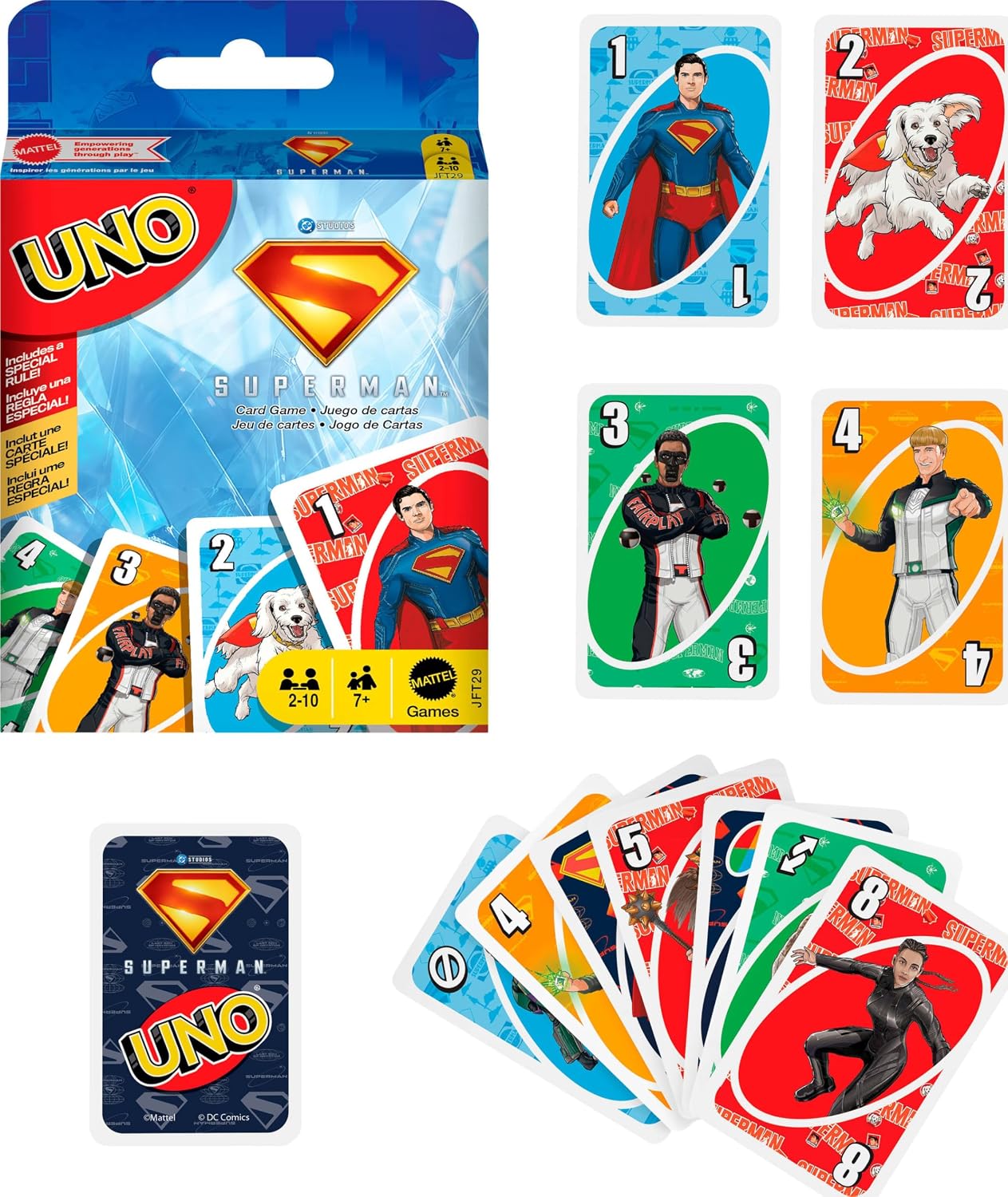 UNO Superman card game 