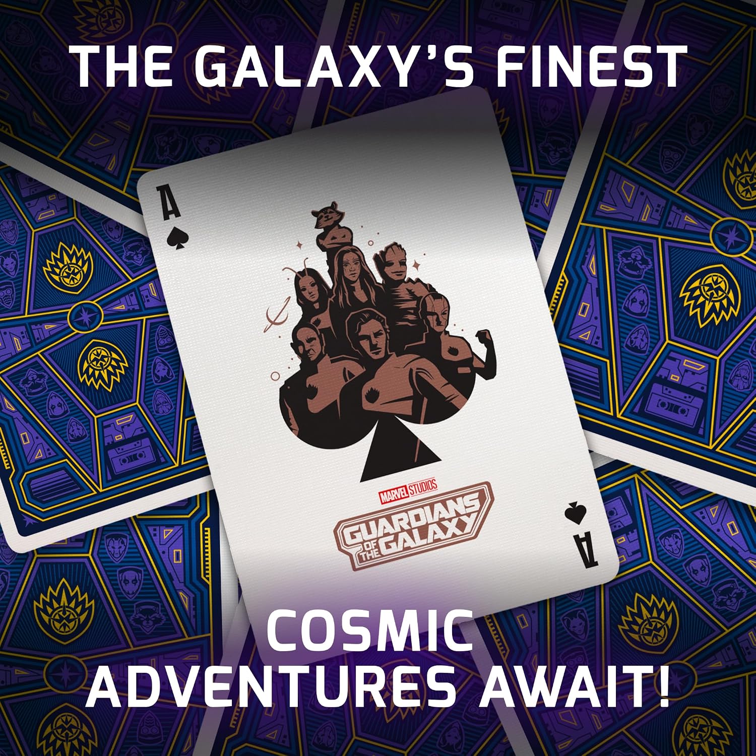 Guardians of the Galaxy theory11 Ace of Spades with purple card backs