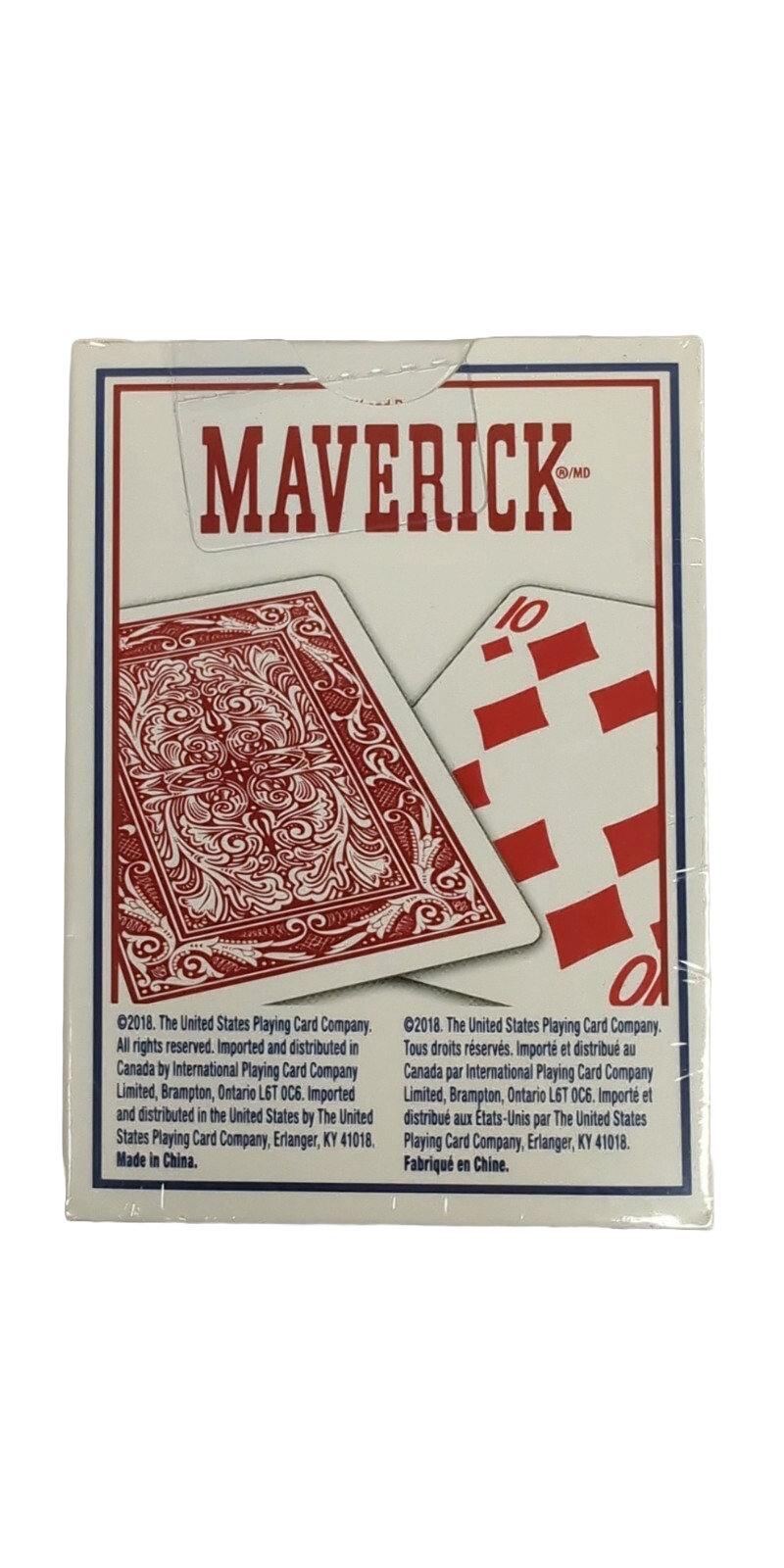 Maverick® Playing Cards – Pinochle Brick (12 Decks, Red & Blue)