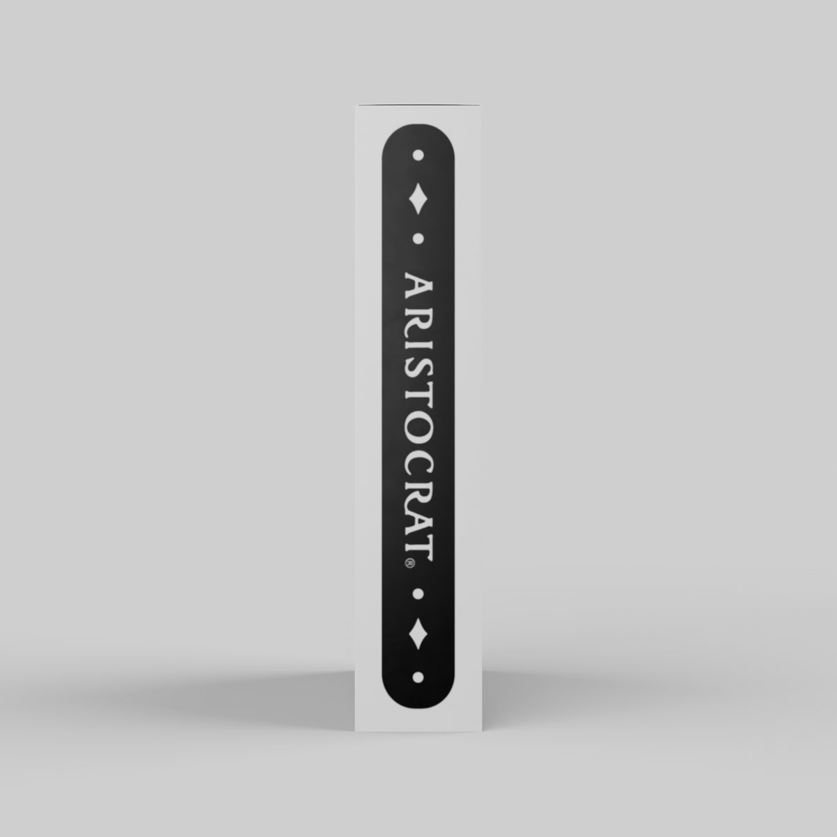 Aristocrat 727 Black playing cards Aristocrat branded tuck box side panel