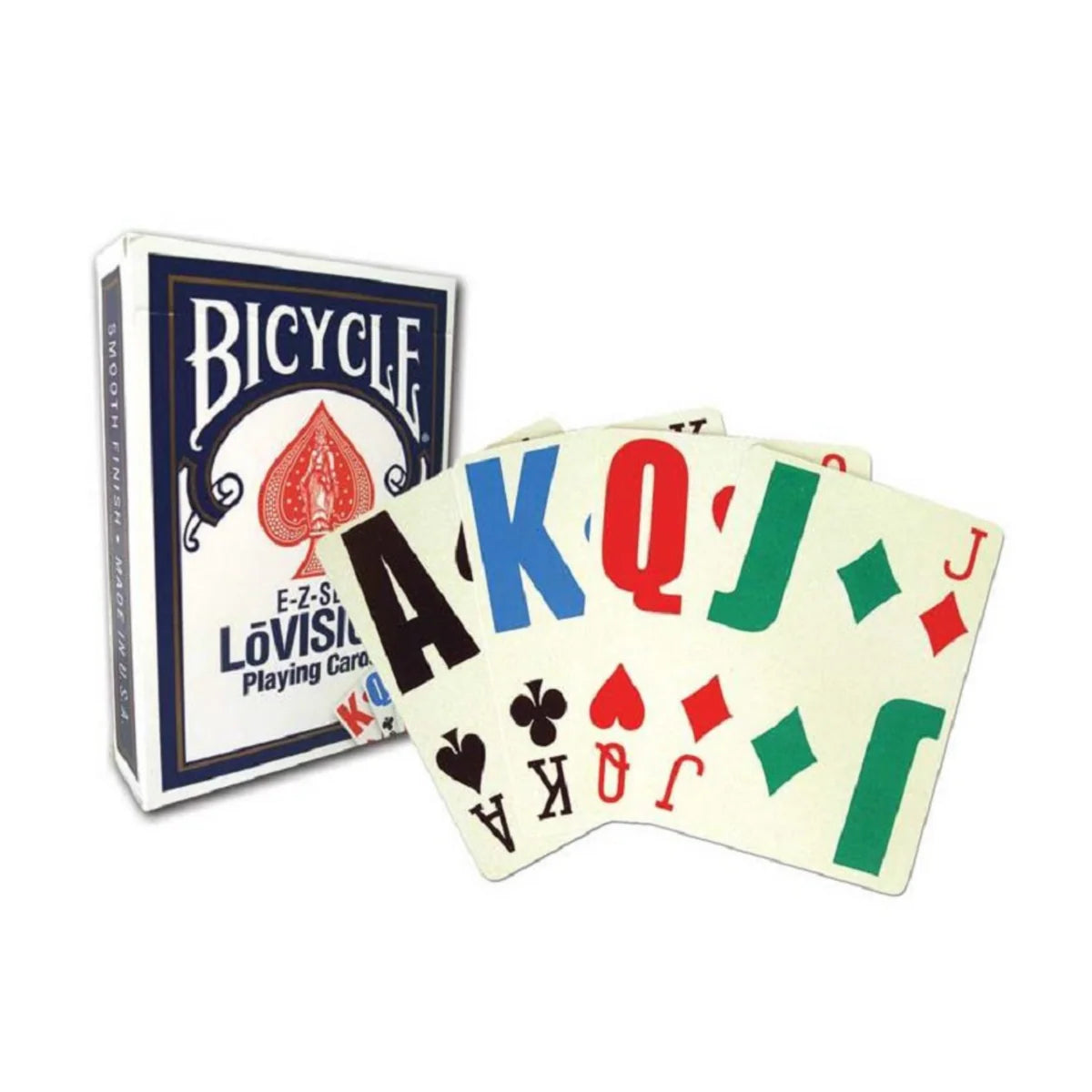 Bicycle E-Z-See LoVision Playing Cards – Red & Blue – 2 Deck Set