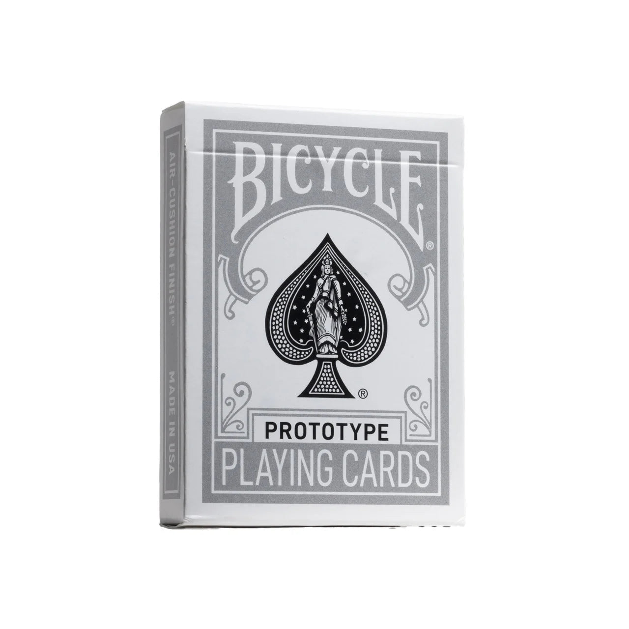 Bicycle Prototype Purple MetalLuxe Cards packaging on a white background