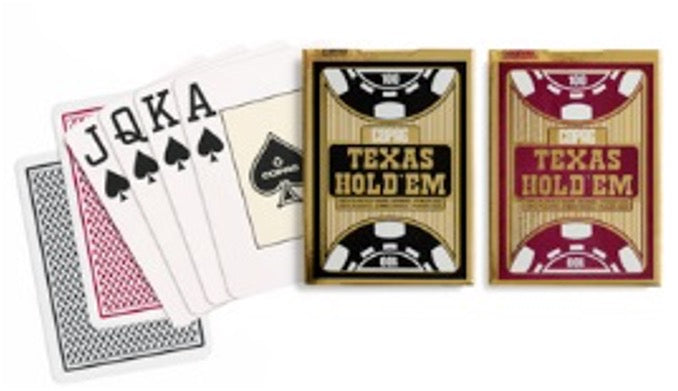 Copag Texas Hold’em Plastic Single Decks - Jumbo Index