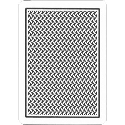 Black and white geometric pattern on a card