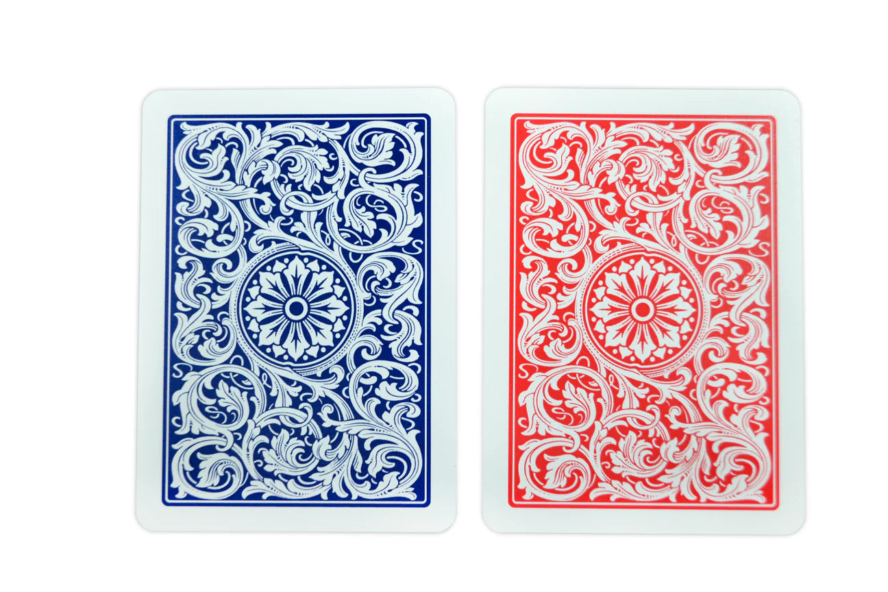 Copag 1546 Plastic Double Deck Set – Bridge & Poker Size (Red & Blue) – Traditional Index