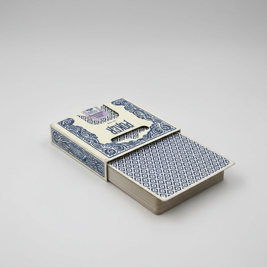  Delta Playing Cards  by Hoyle with blue and white design on a white background