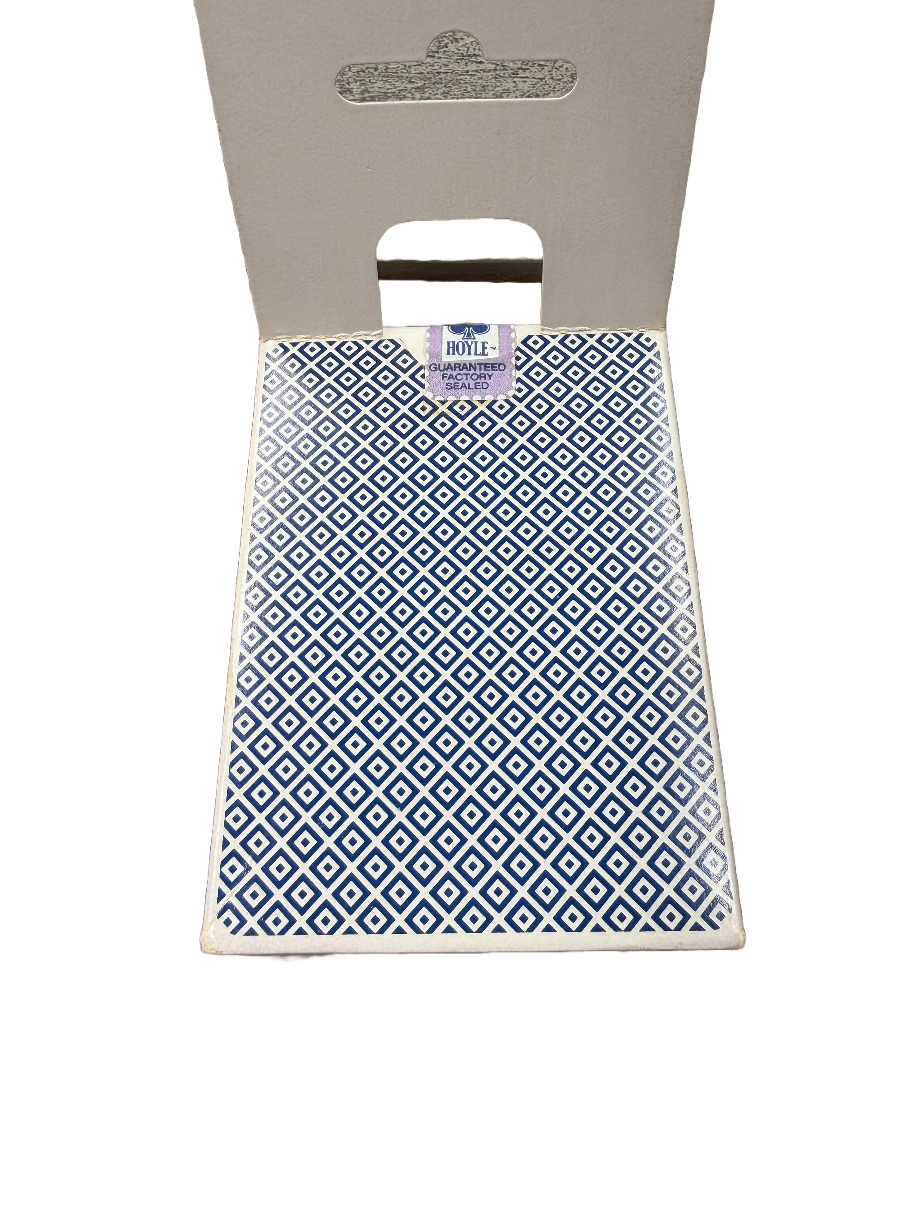 Delta Playing Cards by Hoyle deck box back with a visible brand label on a white background