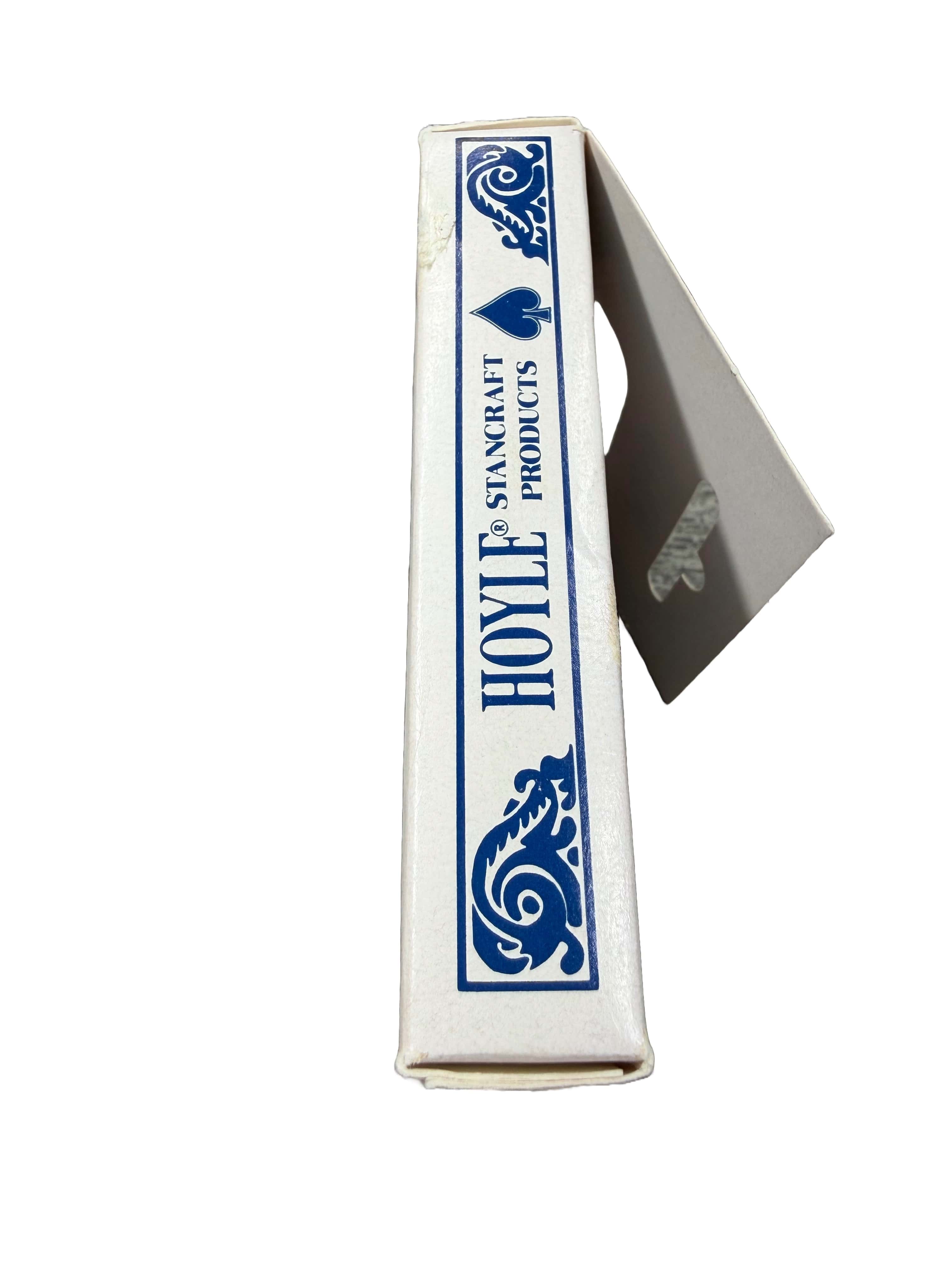 Delta Playing Cards with Hoyle Stancraft Products wording on box with blue and white packaging on a white background