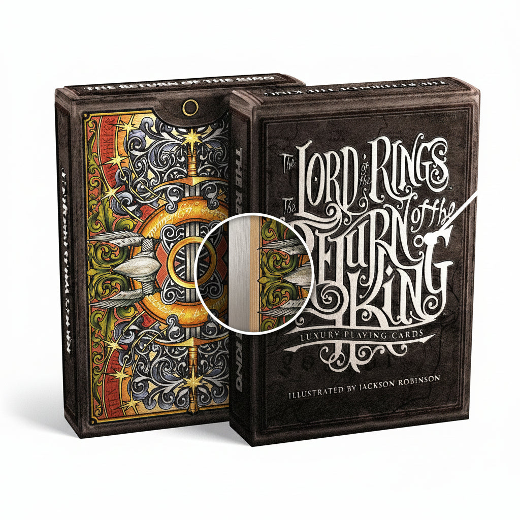 Lord of the Rings Return of the King Black Gilded playing cards by Kings Wild Project