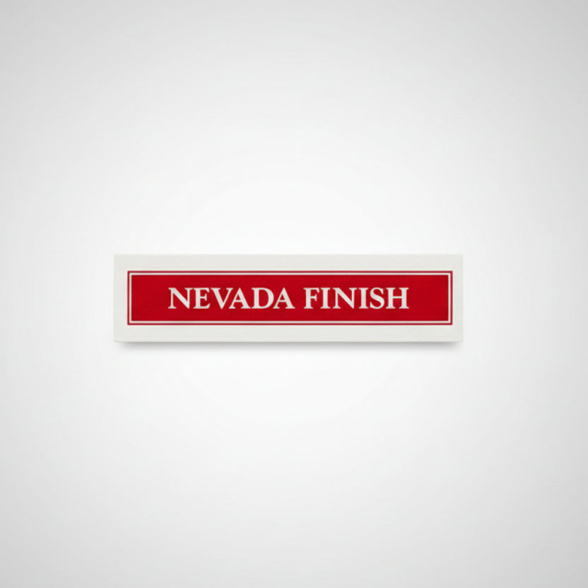 Bottom of Hoyle Professional Dealers Deck tuck box with 'NEVADA FINISH' text 