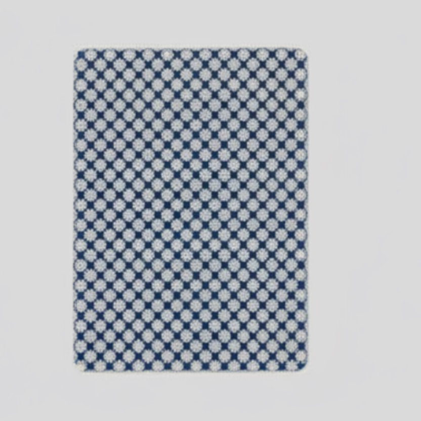 Blue and white checkered card back from Gemaco Traditional Series 