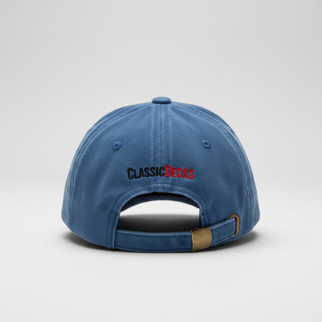 Blue cap with ClassicDecks logo
