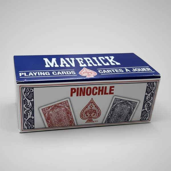 Maverick Pinochle Brick (12 Decks, Red & Blue) Maverick Pinochle Brick (12 Decks, Red & Blue)