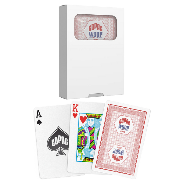Copag WSOP 2025 Bridge Size Plastic Deck (Red/Blue)