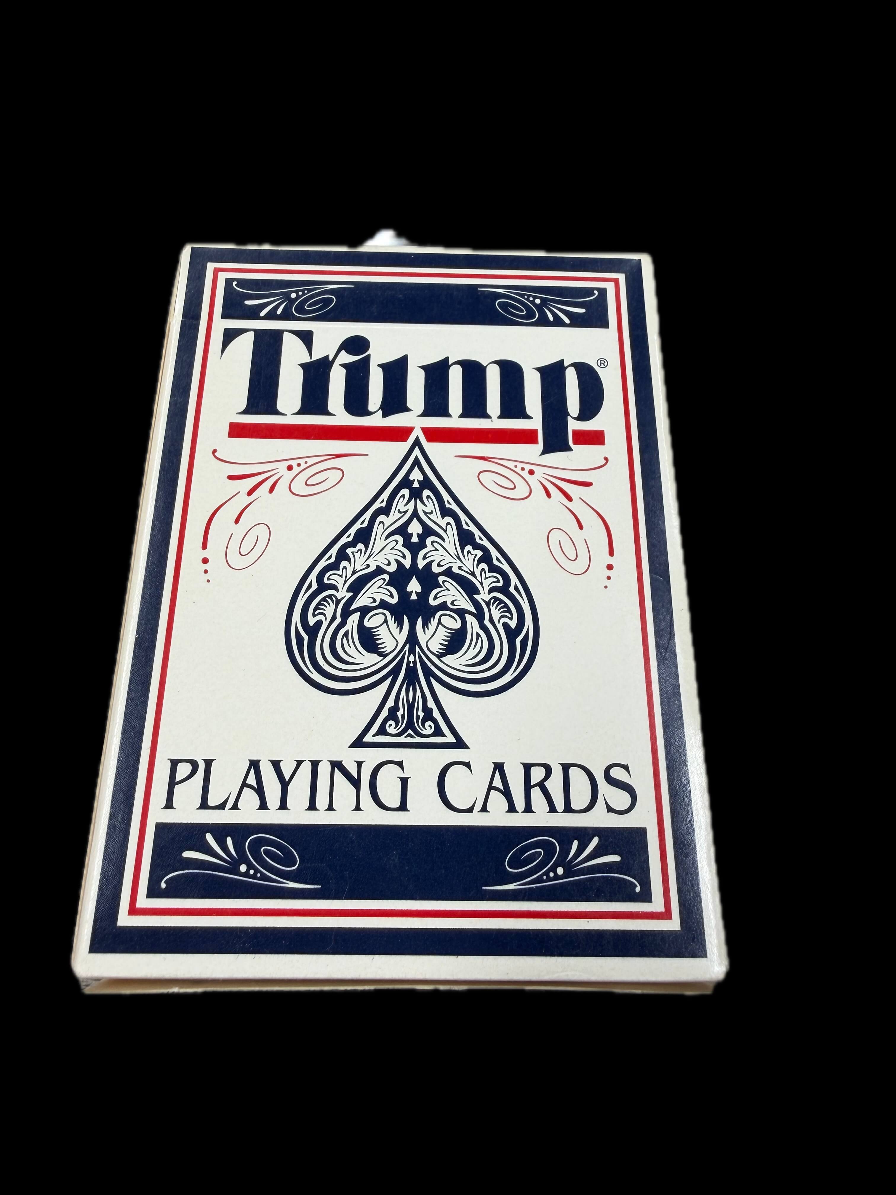 Hoyle Trump Model No. 1800 Playing Cards - Blue Plastic Coated Deck