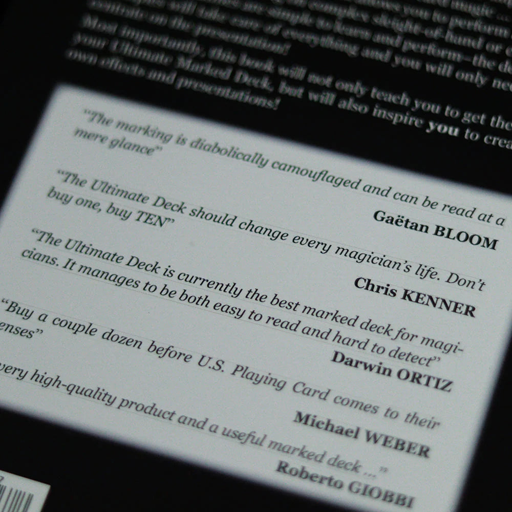 Ultimate Marked Deck Companion Book – English Version – 150-Page Magic Routines & Marked Deck Mastery