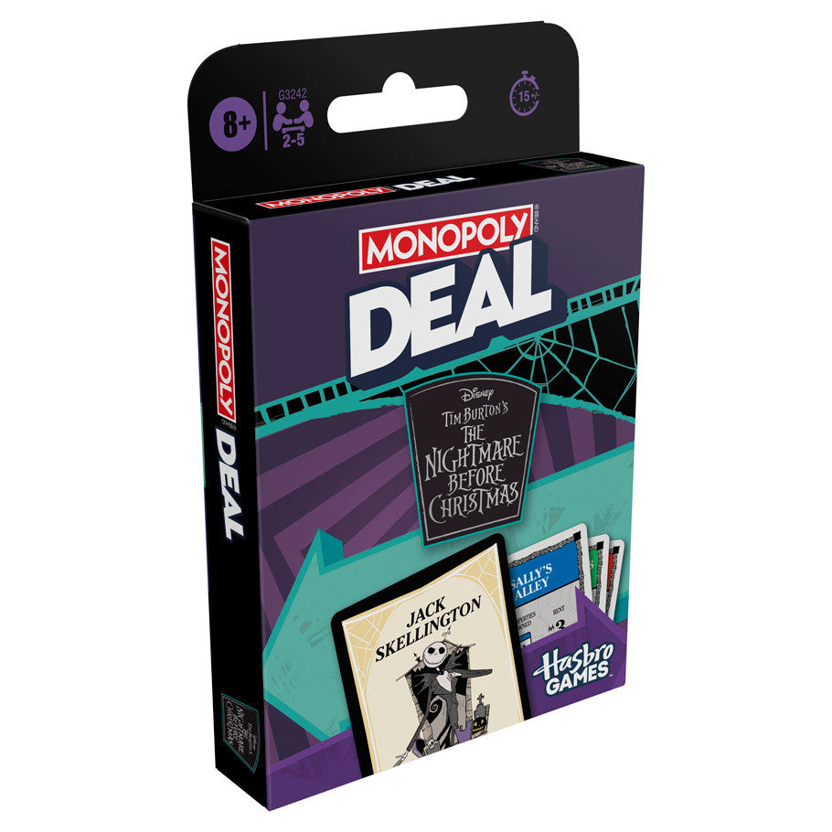 Monopoly Deal: Tim Burton’s The Nightmare Before Christmas retail packaging