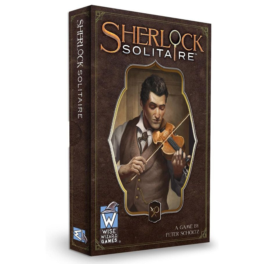 Sherlock Solitaire – Solo & Cooperative Card Game retail packaging