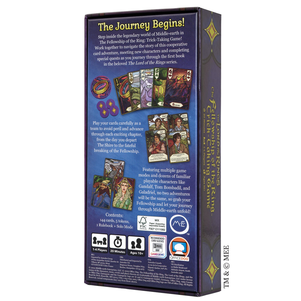 The Fellowship of the Ring: Trick-Taking Game – additional product details