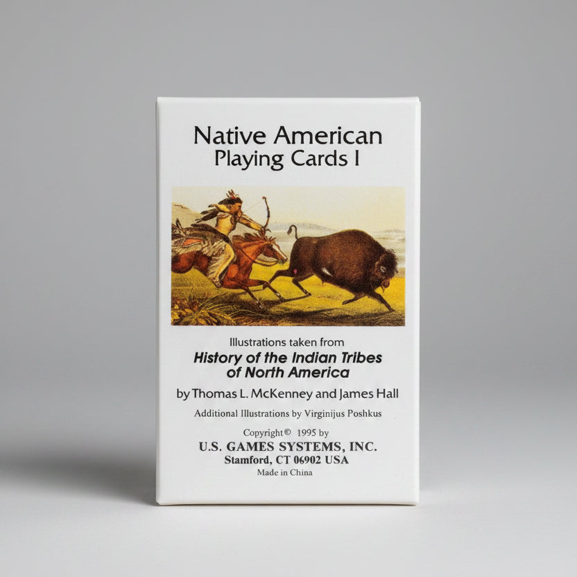 Native American Playing Cards I with Illustrations taken from History of the Indian Tribes of North America by Thomas L. McKinney and James Hall
