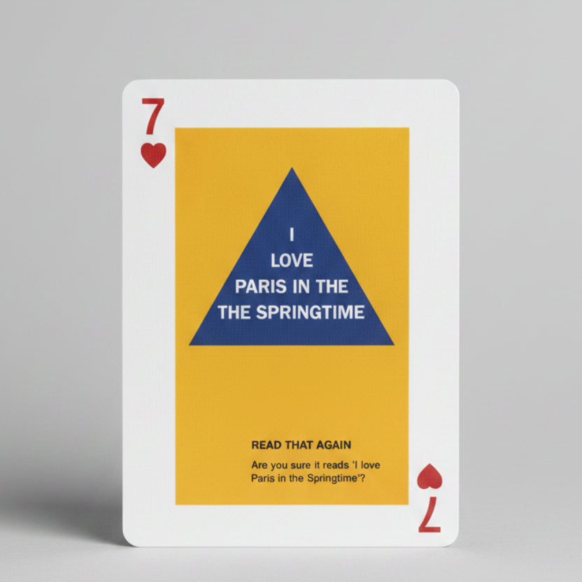 Optical Illusions Playing Cards Joker showing young woman and old woman image