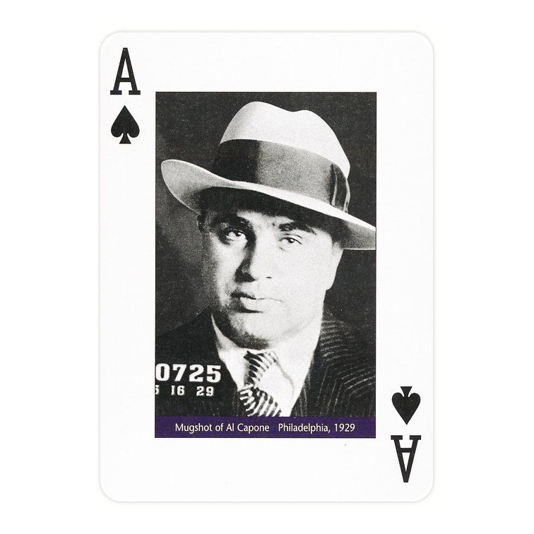 Piatnik Gangsters Playing Cards — card detail 1 — left card