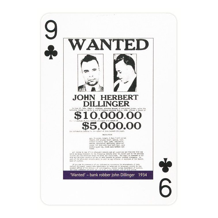 Piatnik Gangsters Playing Cards — card detail 4 — left card