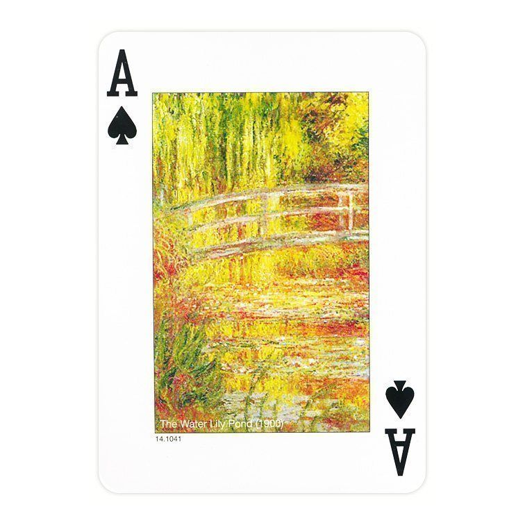 Piatnik Monet — ace of spades, The Water Lily Pond