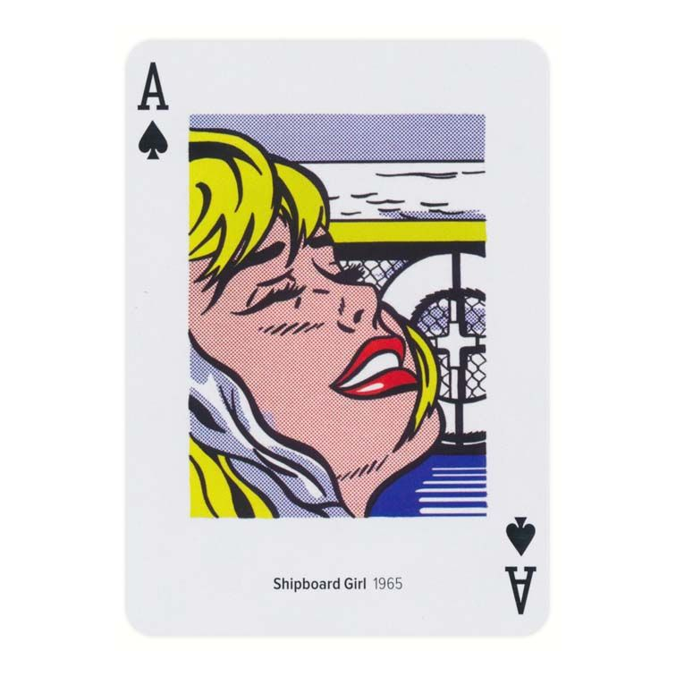 Piatnik Roy Lichtenstein Playing Cards — card detail 1 — left card