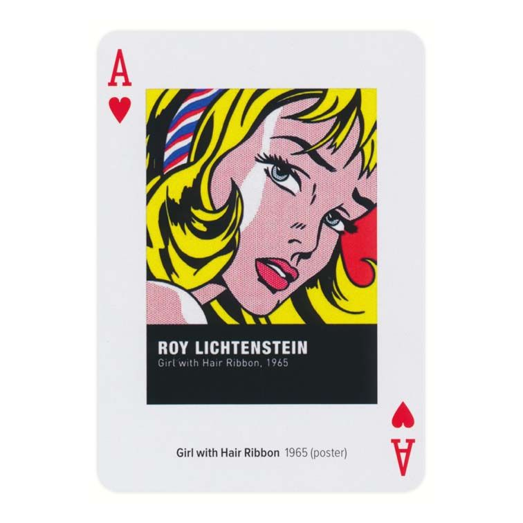 Piatnik Roy Lichtenstein Playing Cards — card detail 3 — left card
