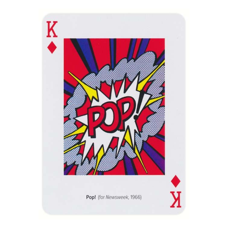 Piatnik Roy Lichtenstein Playing Cards — card detail 4 — left card