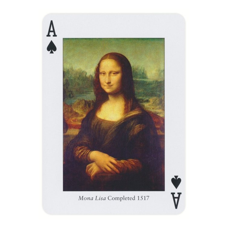 Piatnik Leonardo Playing Cards — card detail 1 — left card