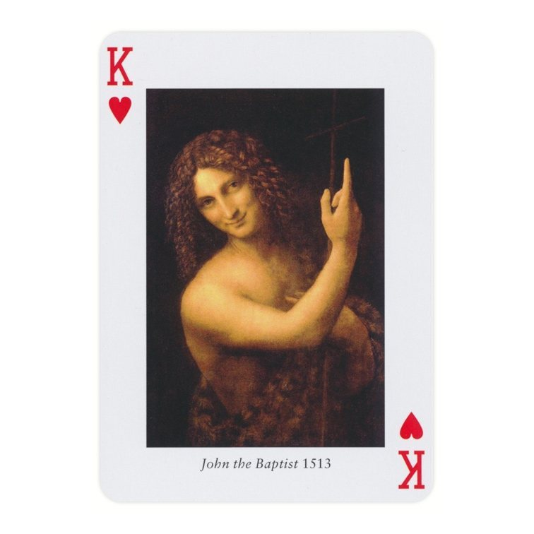Piatnik Leonardo Playing Cards — card detail 3 — left card