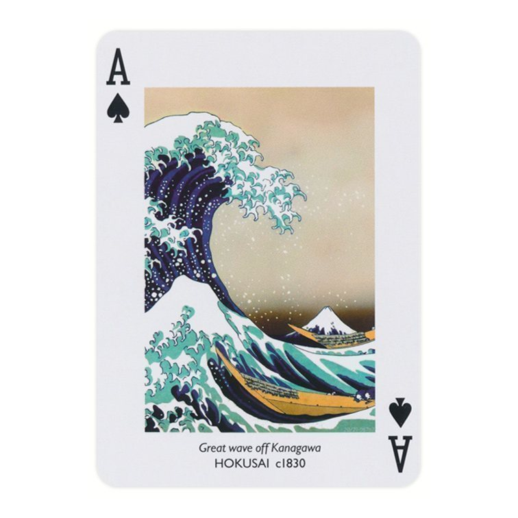 Piatnik Japanese Prints Playing Cards — card detail 1 — left card