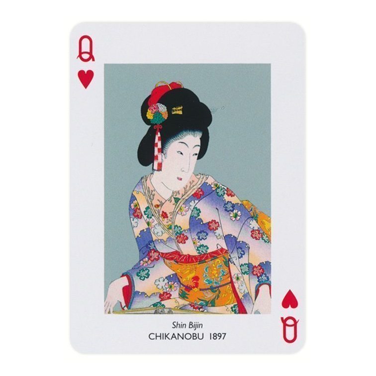 Piatnik Japanese Prints Playing Cards — card detail 4 — left card
