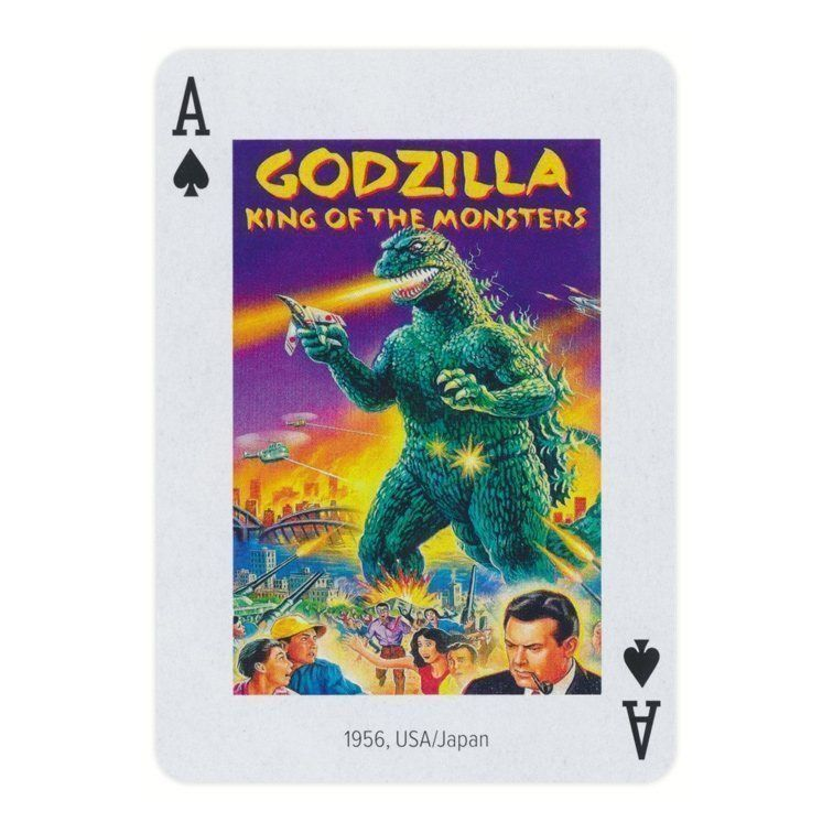 Piatnik The Horror! Horror Movie Playing Cards – Classic Monsters on Every Card — card detail 1 — left card