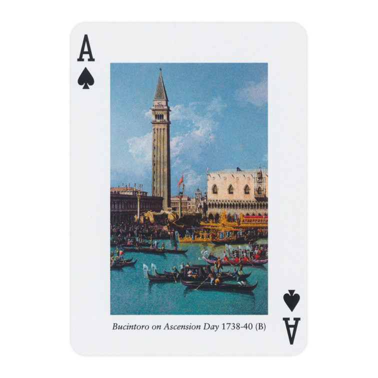 Piatnik Canaletto Bellotto Playing Cards — card detail 1 — left card