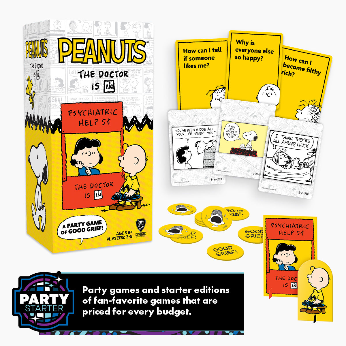 Peanuts: The Doctor Is In Card Game – additional product details