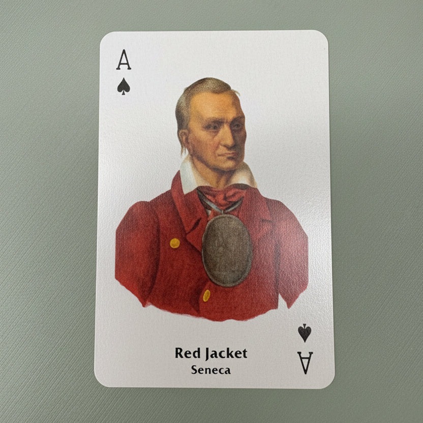 Native American Playing Cards Set One by U.S. Games with portrait of Red Jacket from the Seneca tribe
